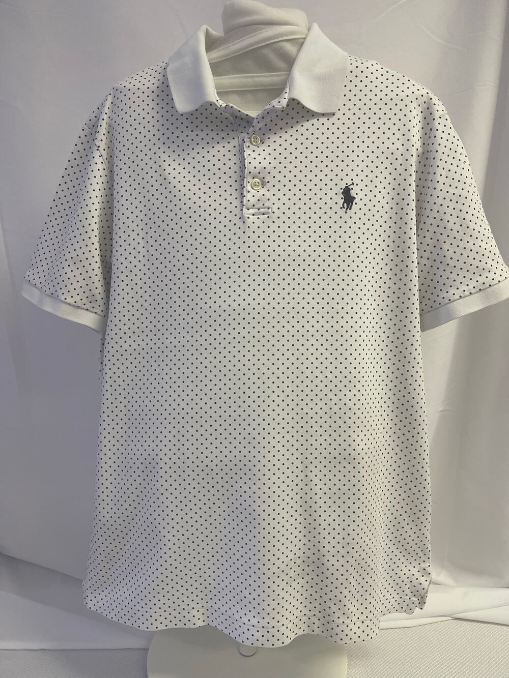 Polo Ralph Lauren Men’s Small Classic Fit Polka Dot Polo Shirt Cotton